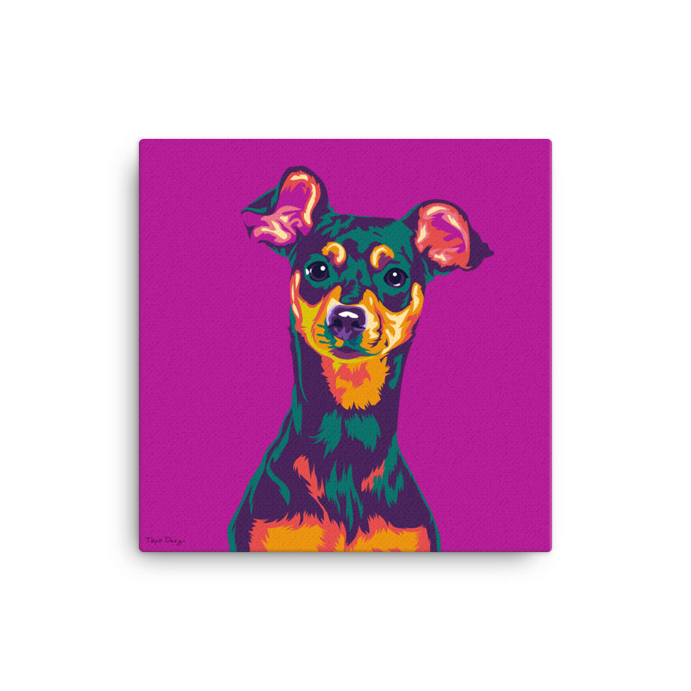 Kääpiöpinseri Canvas-taulu, Pop Art