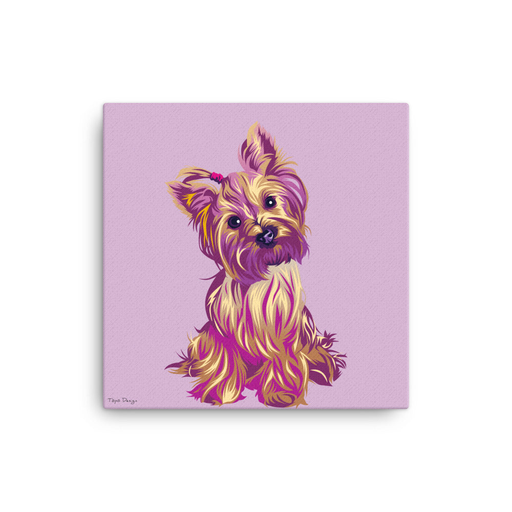 Yorkshirenterrieri Canvas-taulu, Pop Art