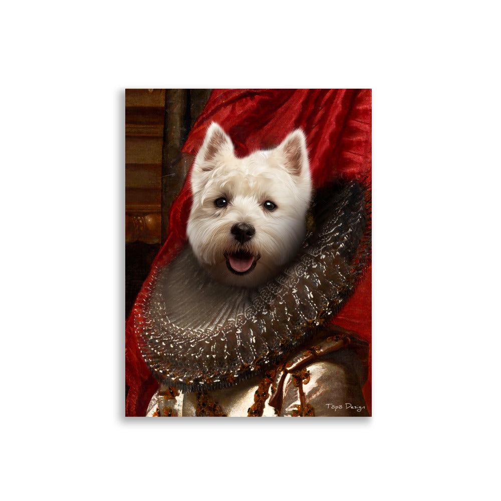 Valkoinen länsiylämaanterrieri Juliste, The King