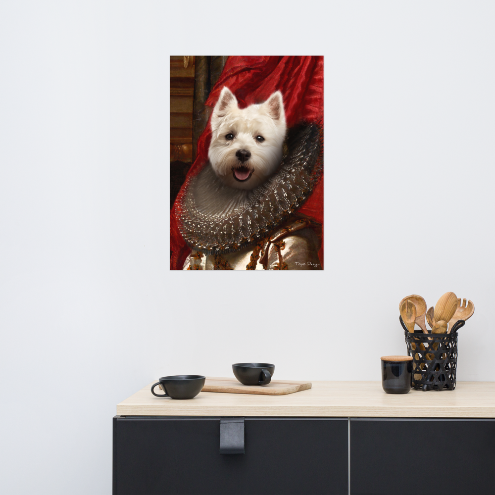 Valkoinen länsiylämaanterrieri Juliste, The King