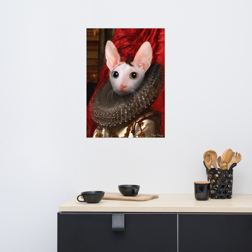 Cornish Rex kissa Juliste, The King