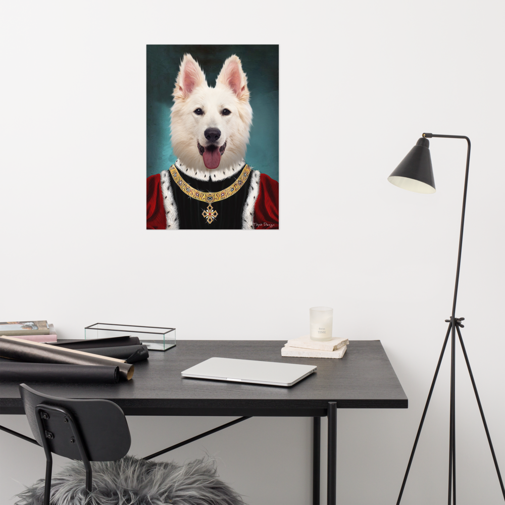 Valkoinen paimenkoira Juliste, The King