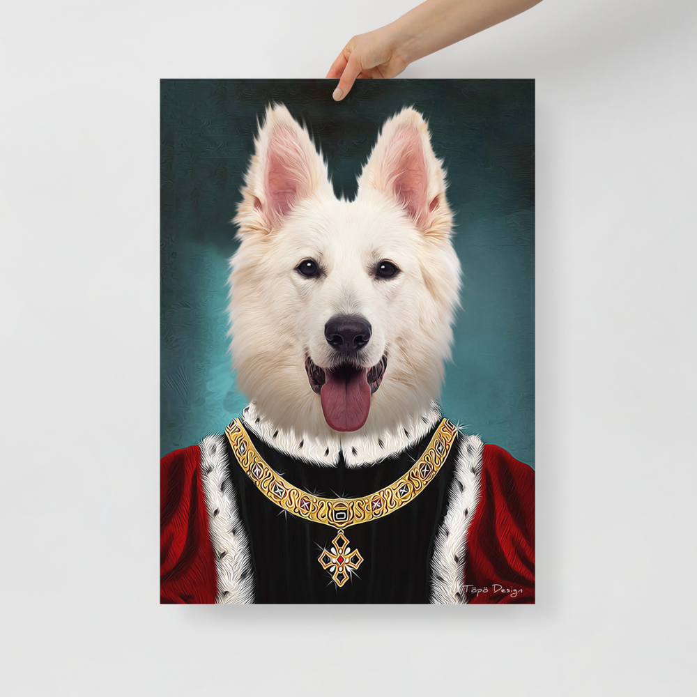 Valkoinen paimenkoira Juliste, The King