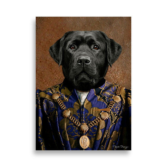 Musta labradorinnoutaja Juliste, The King