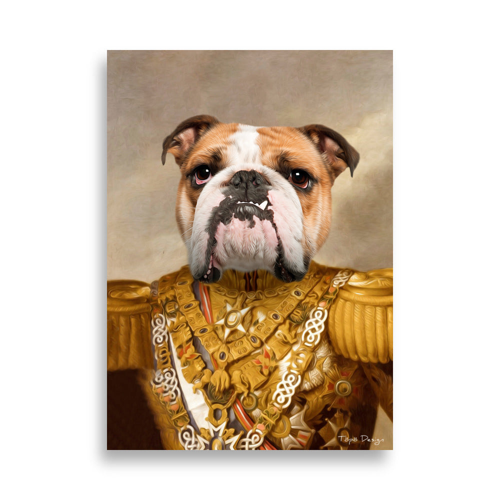 Englanninbulldoggi Juliste, The King