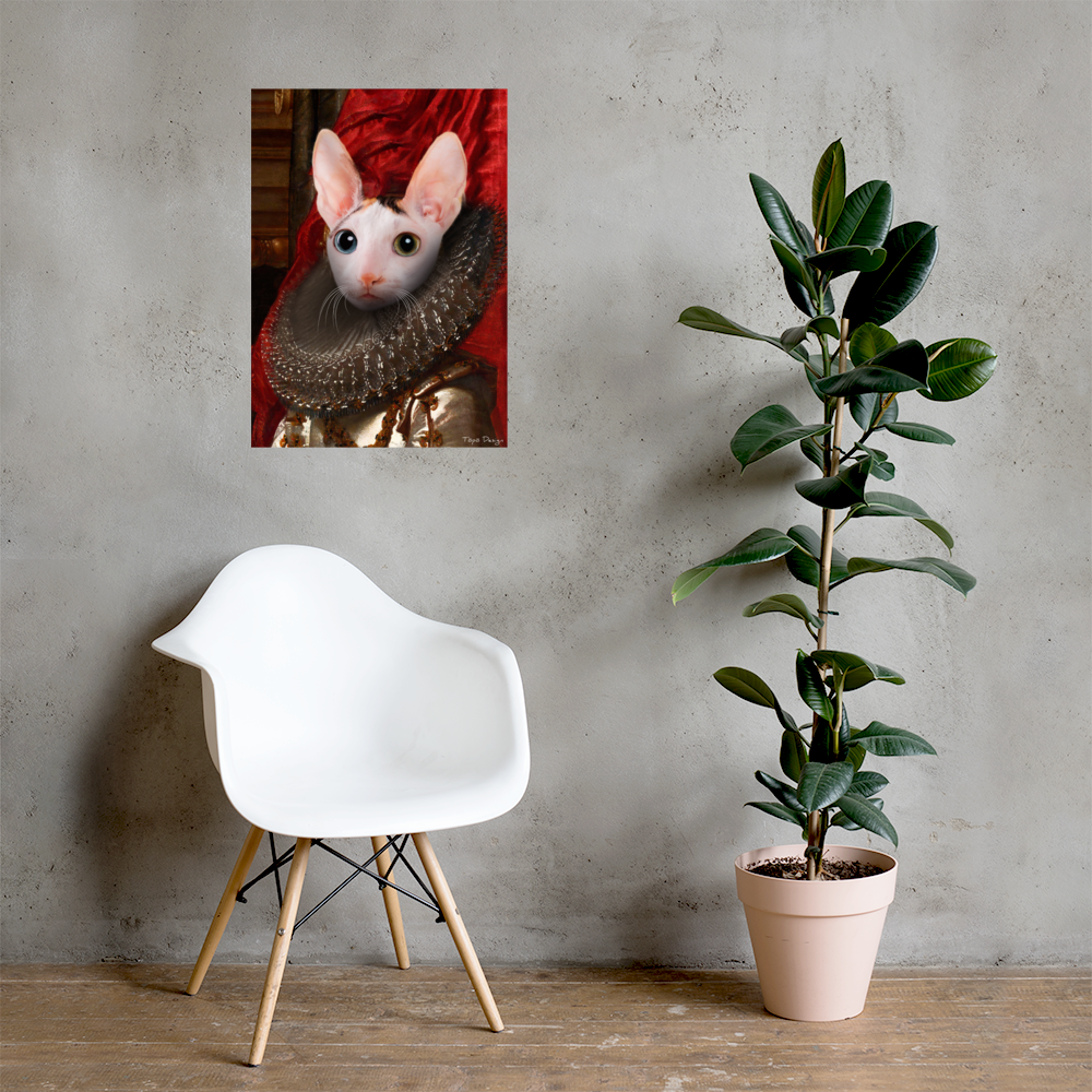 Cornish Rex kissa Juliste, The King