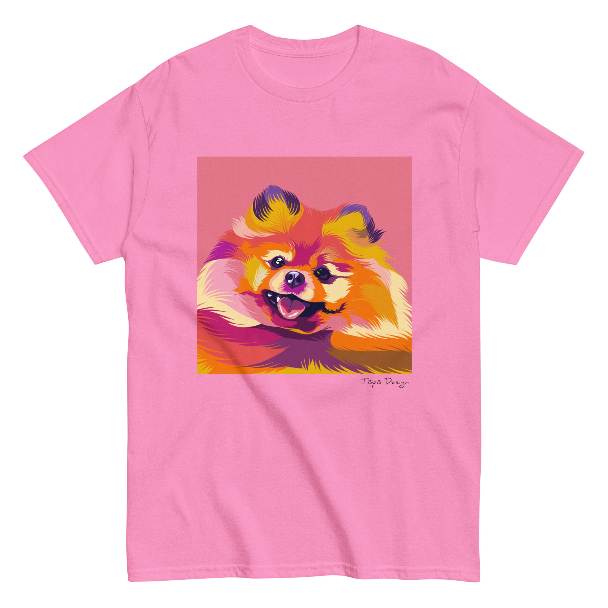 Pomeranian T-paita, Pop Art