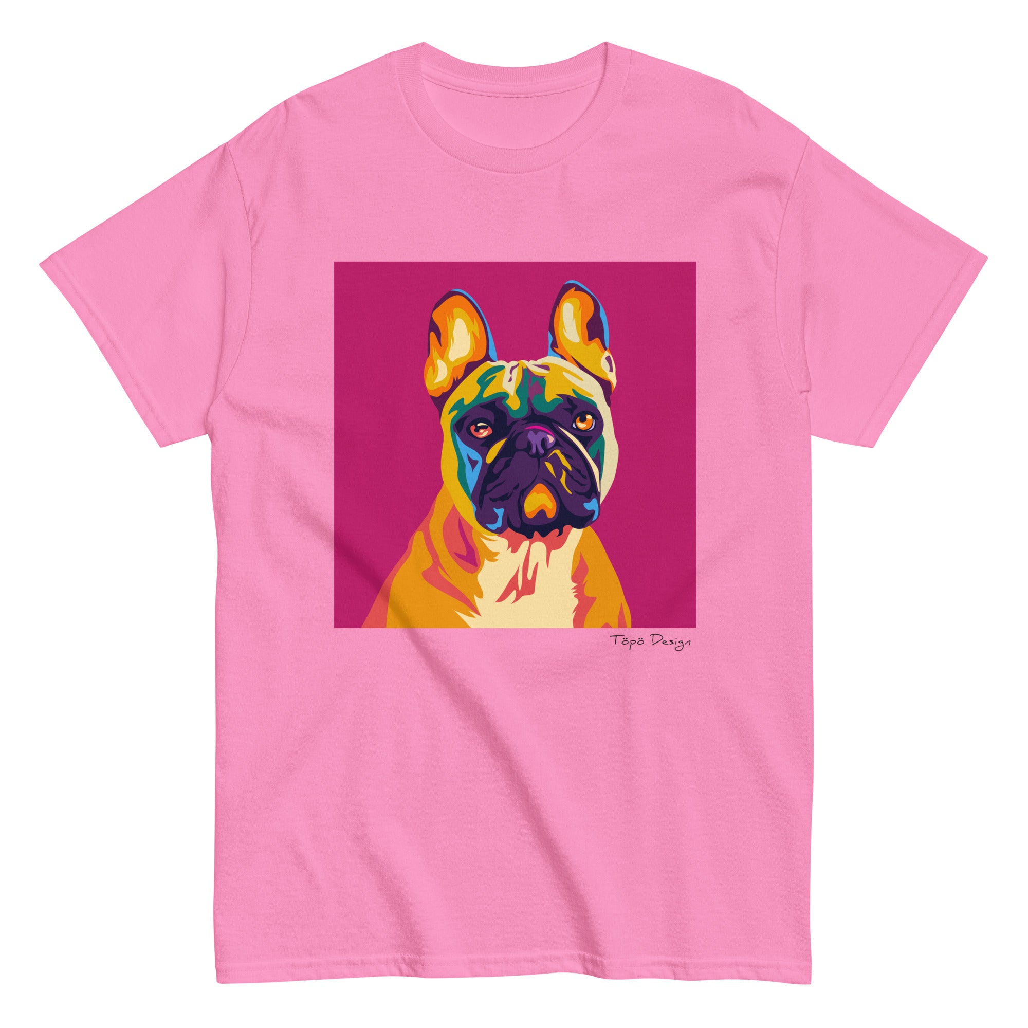Ranskanbulldoggi T-paita, Pop Art