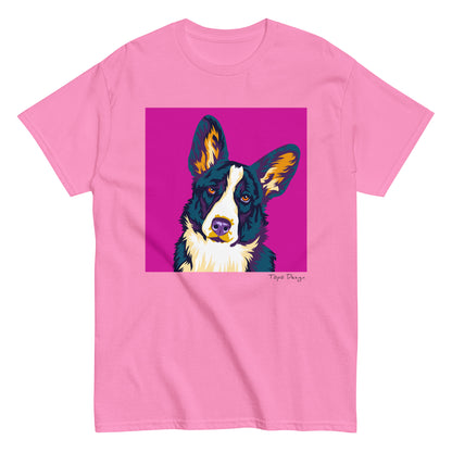 Welsh corgi cardigan T-paita, Pop Art