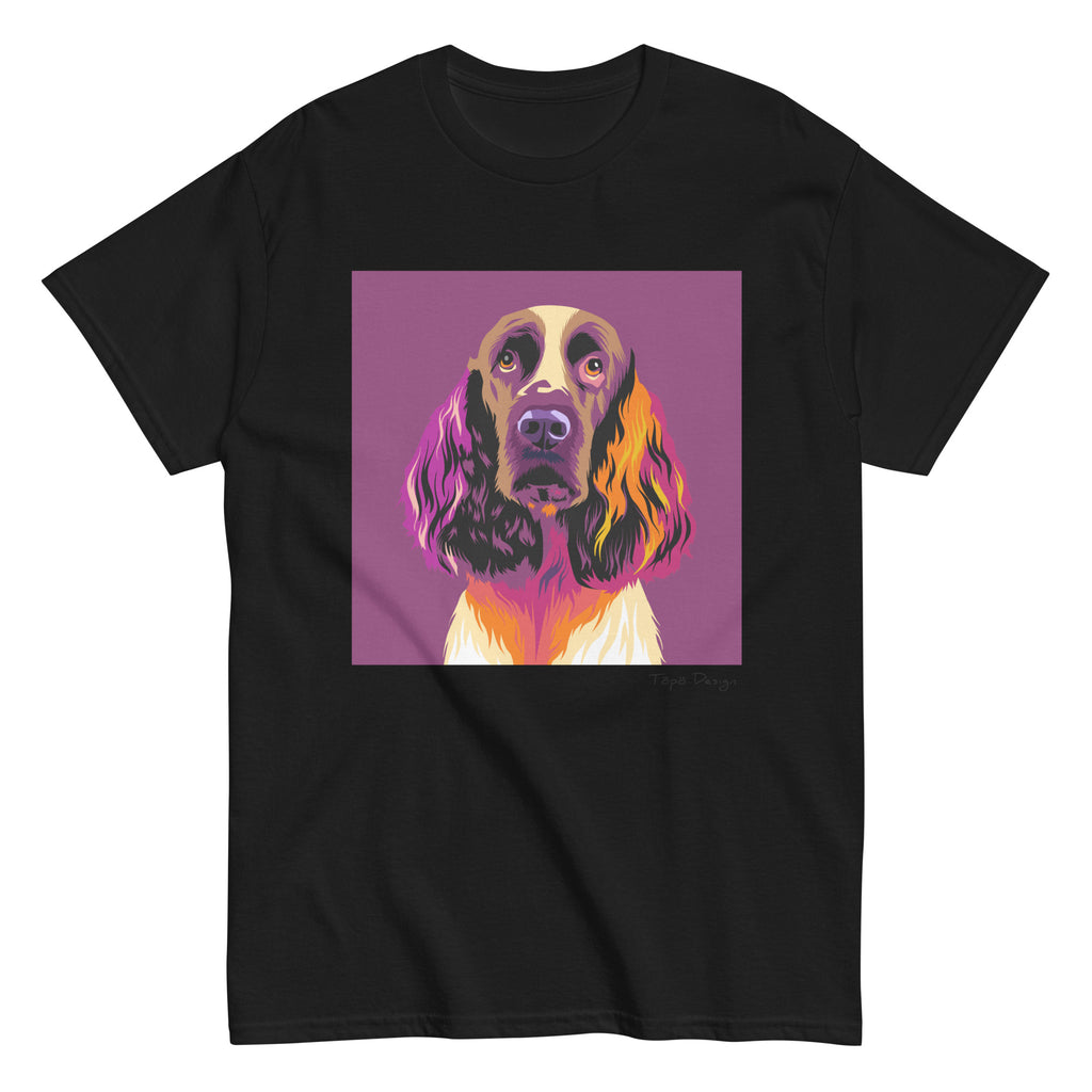 Englanninspringerspanieli T-paita, Pop Art