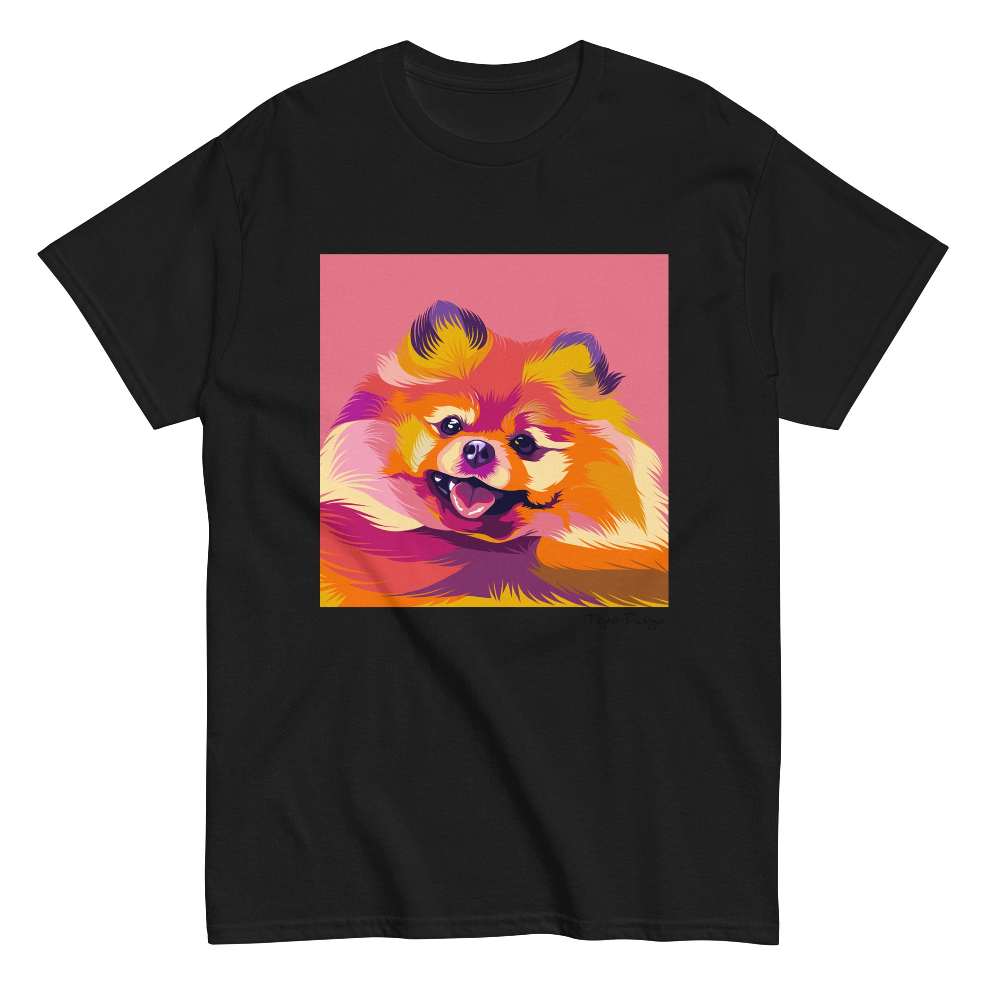 Pomeranian T-paita, Pop Art