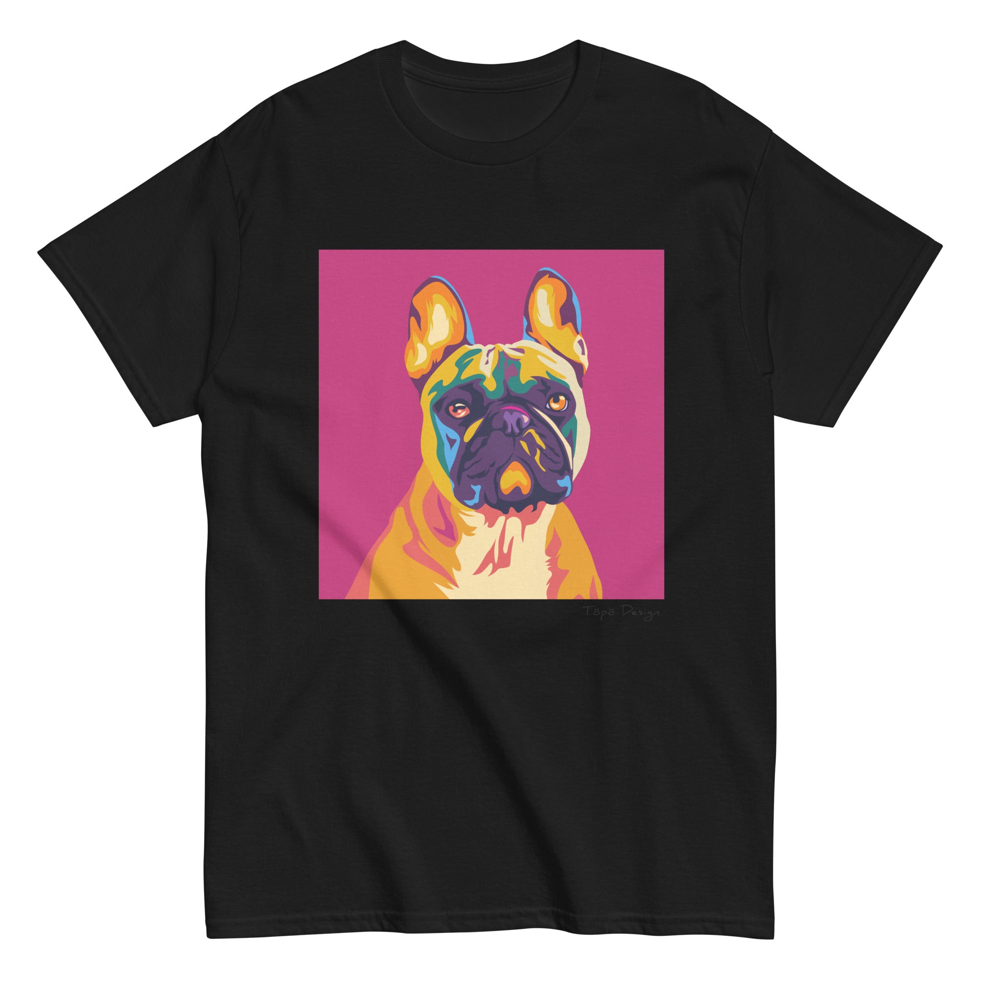 Ranskanbulldoggi T-paita, Pop Art