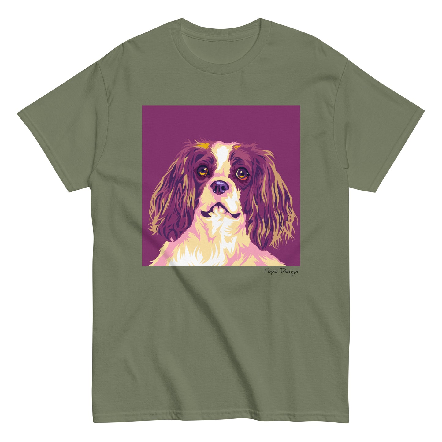Cavalier Kingcharlesinspanieli T-paita, Pop Art