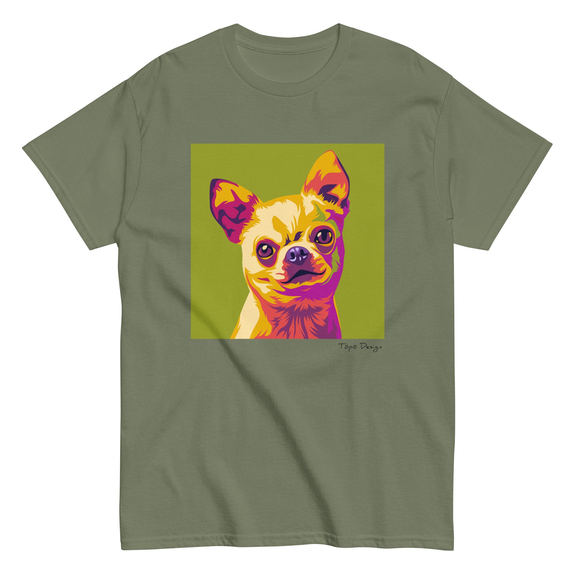 Chihuahua T-paita, Pop Art