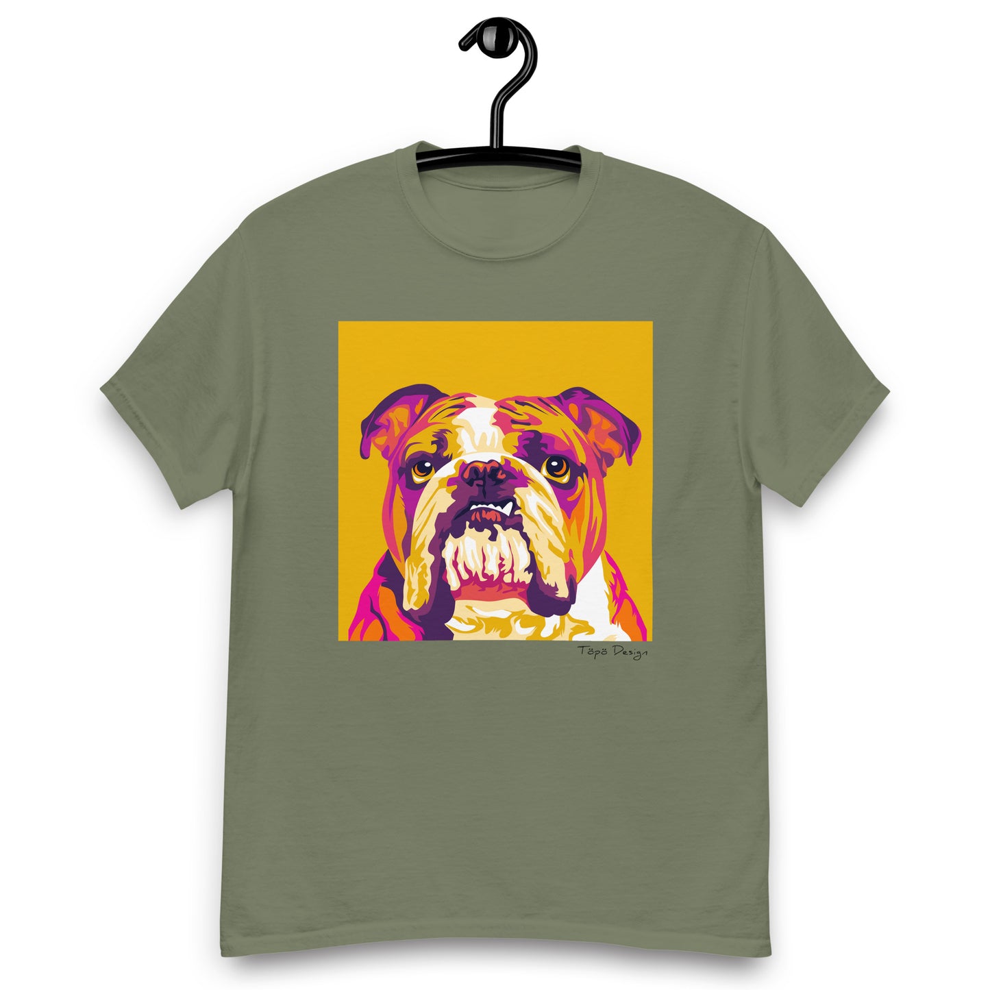 Englanninbulldoggi, T-paita, Pop Art