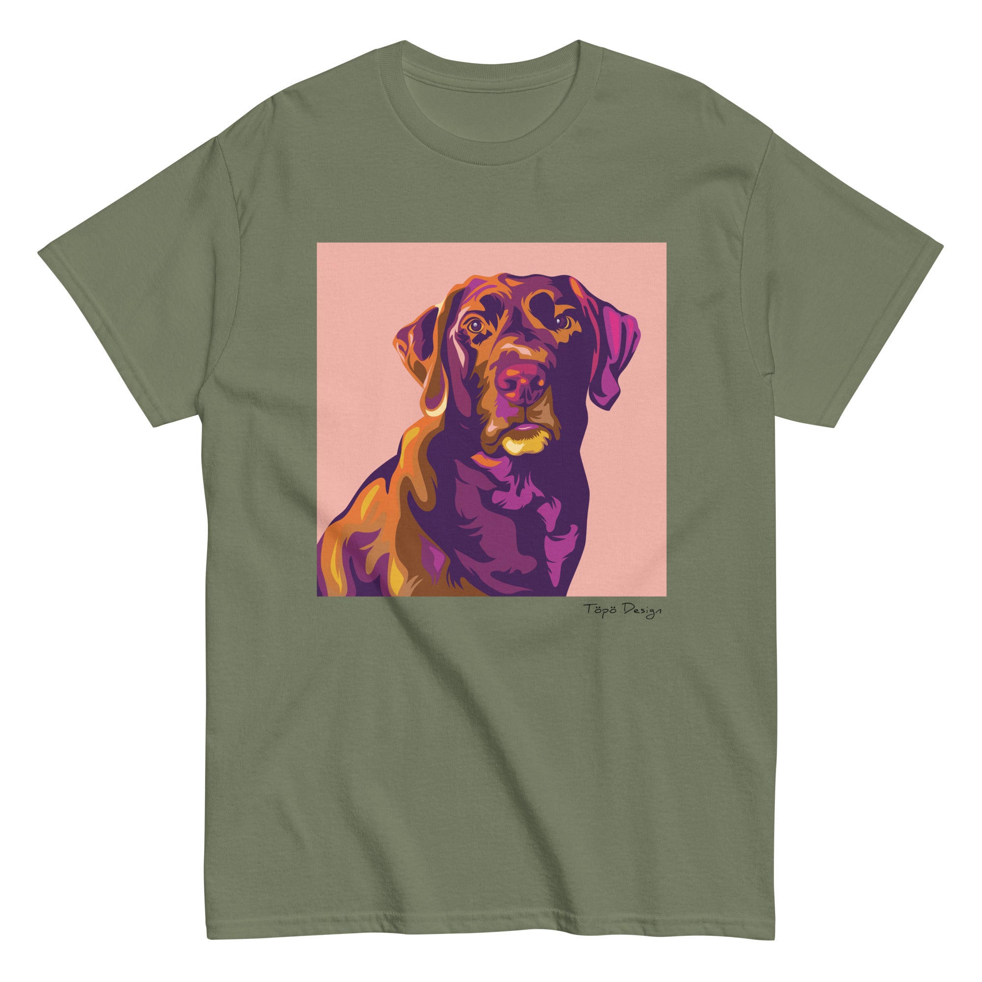 Labradorinnoutaja T-paita, Pop Art