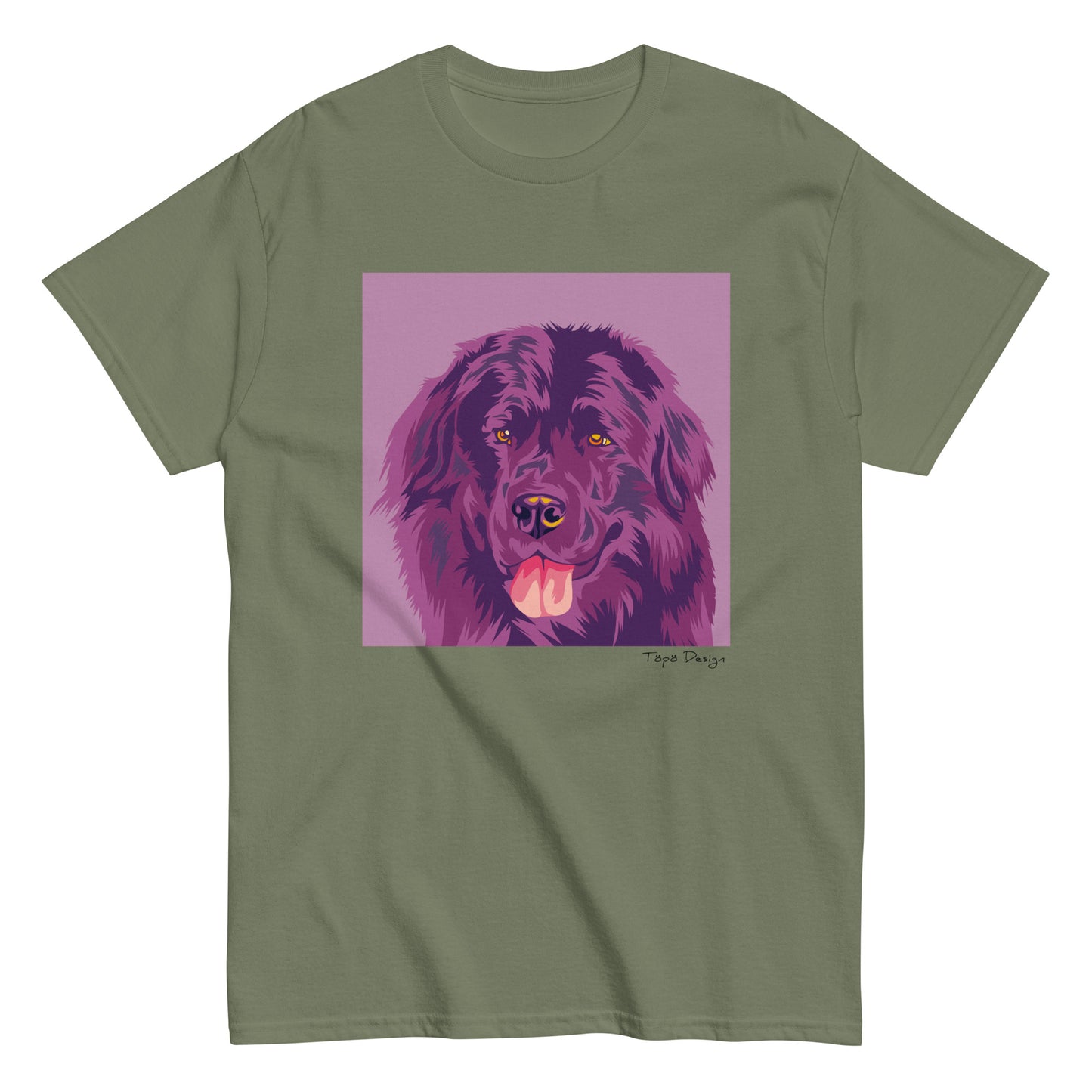 Newfoundlandinkoira T-paita, Pop Art