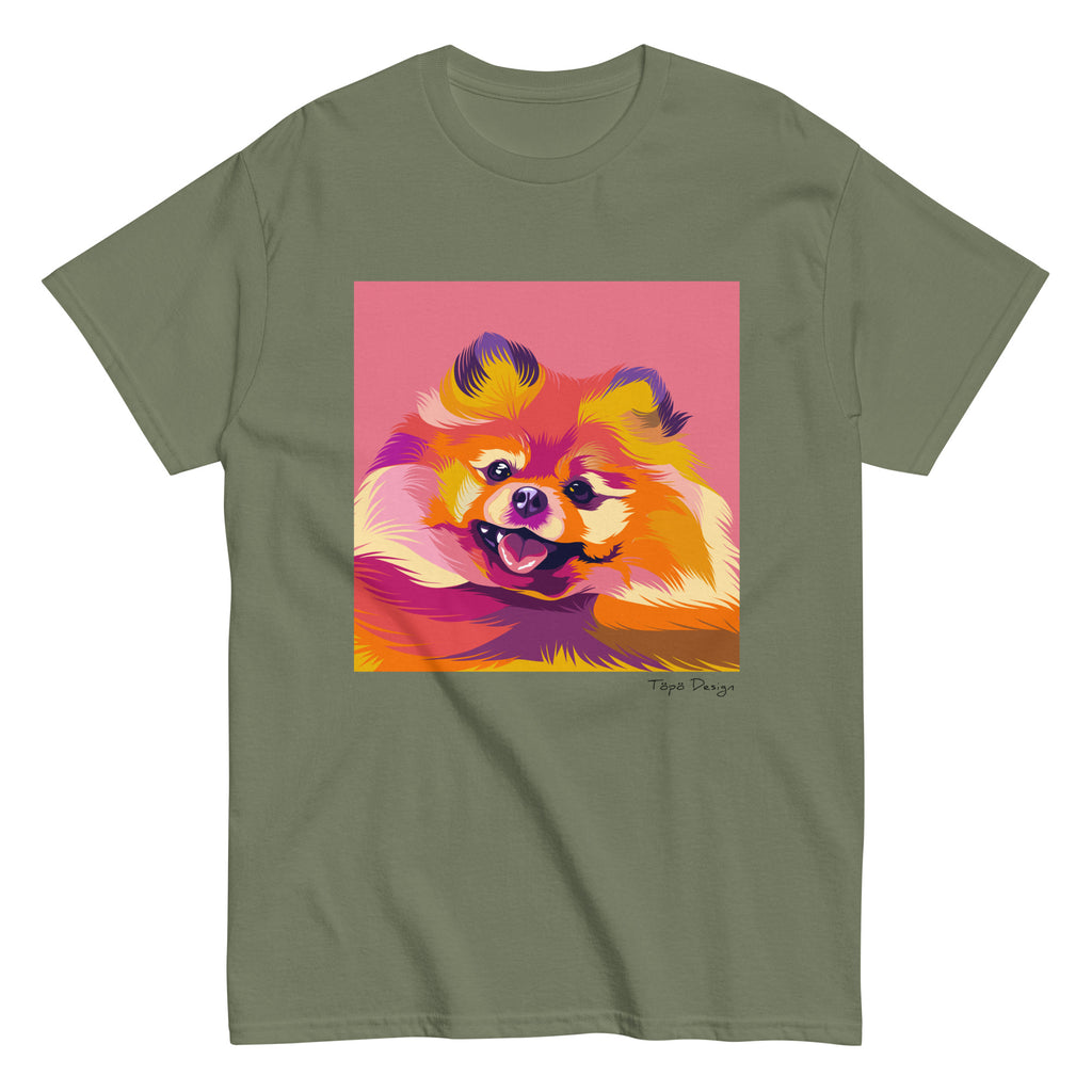 Pomeranian T-paita, Pop Art