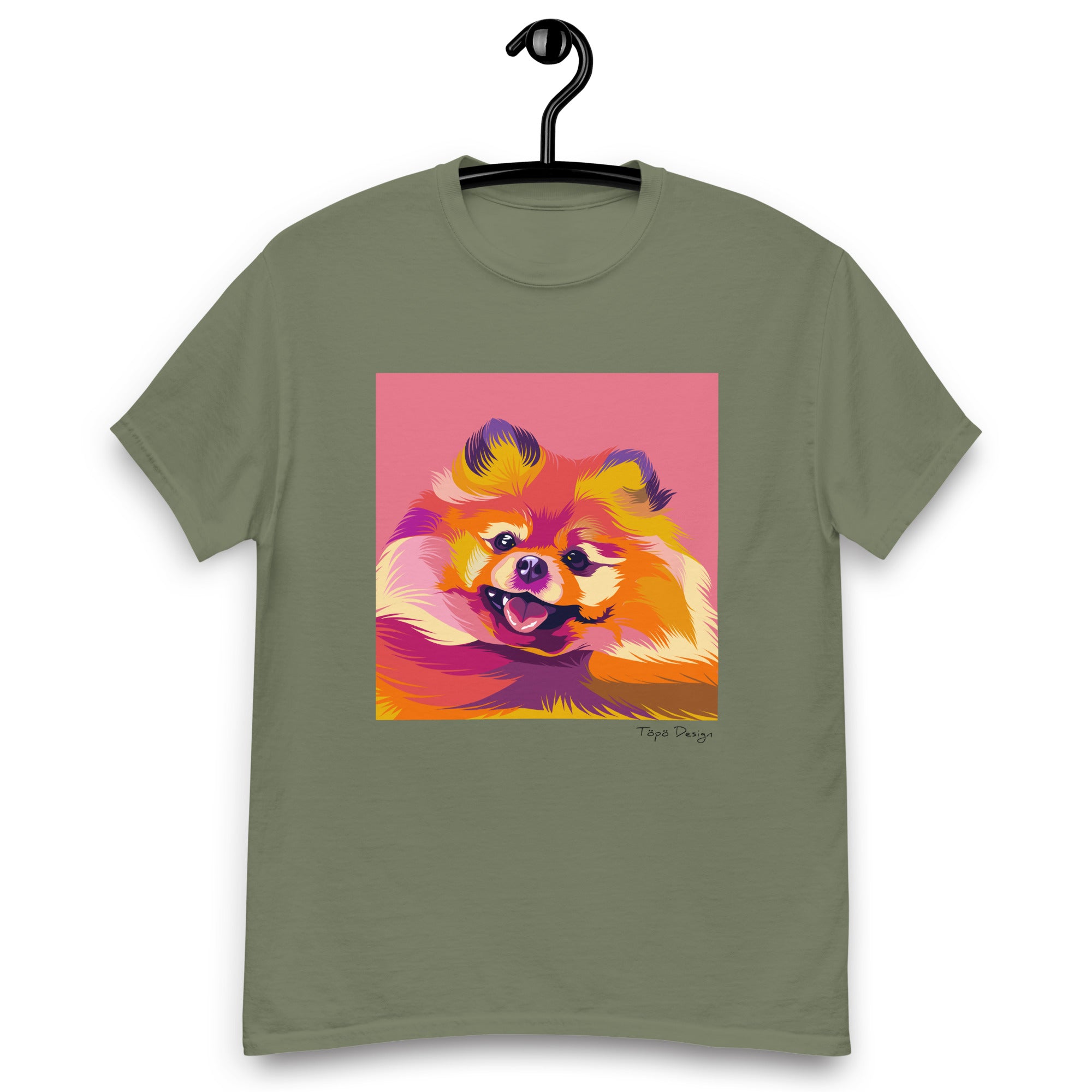 Pomeranian T-paita, Pop Art