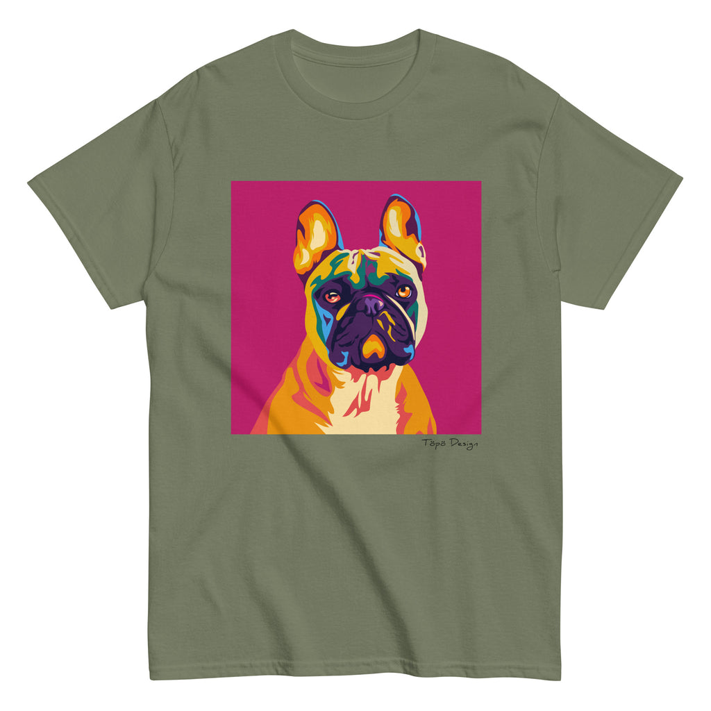 Ranskanbulldoggi T-paita, Pop Art