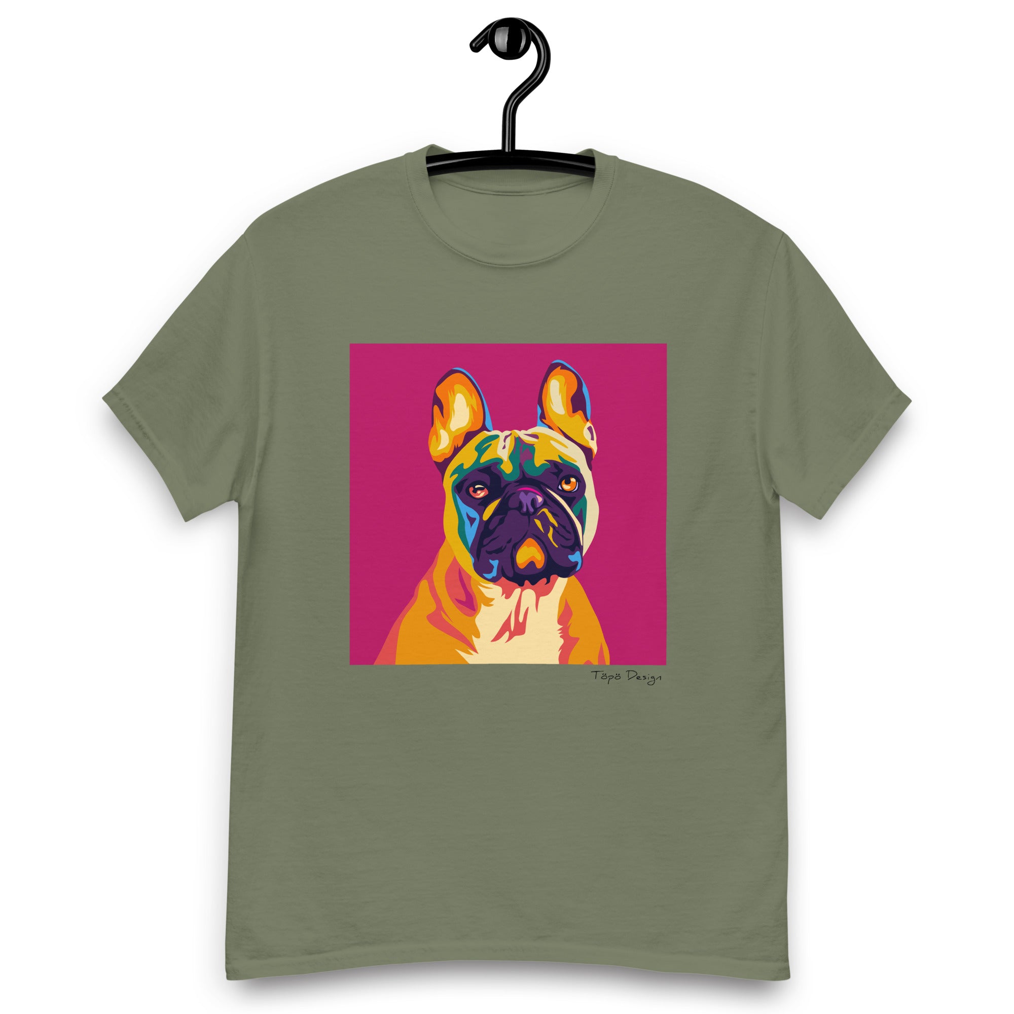 Ranskanbulldoggi T-paita, Pop Art