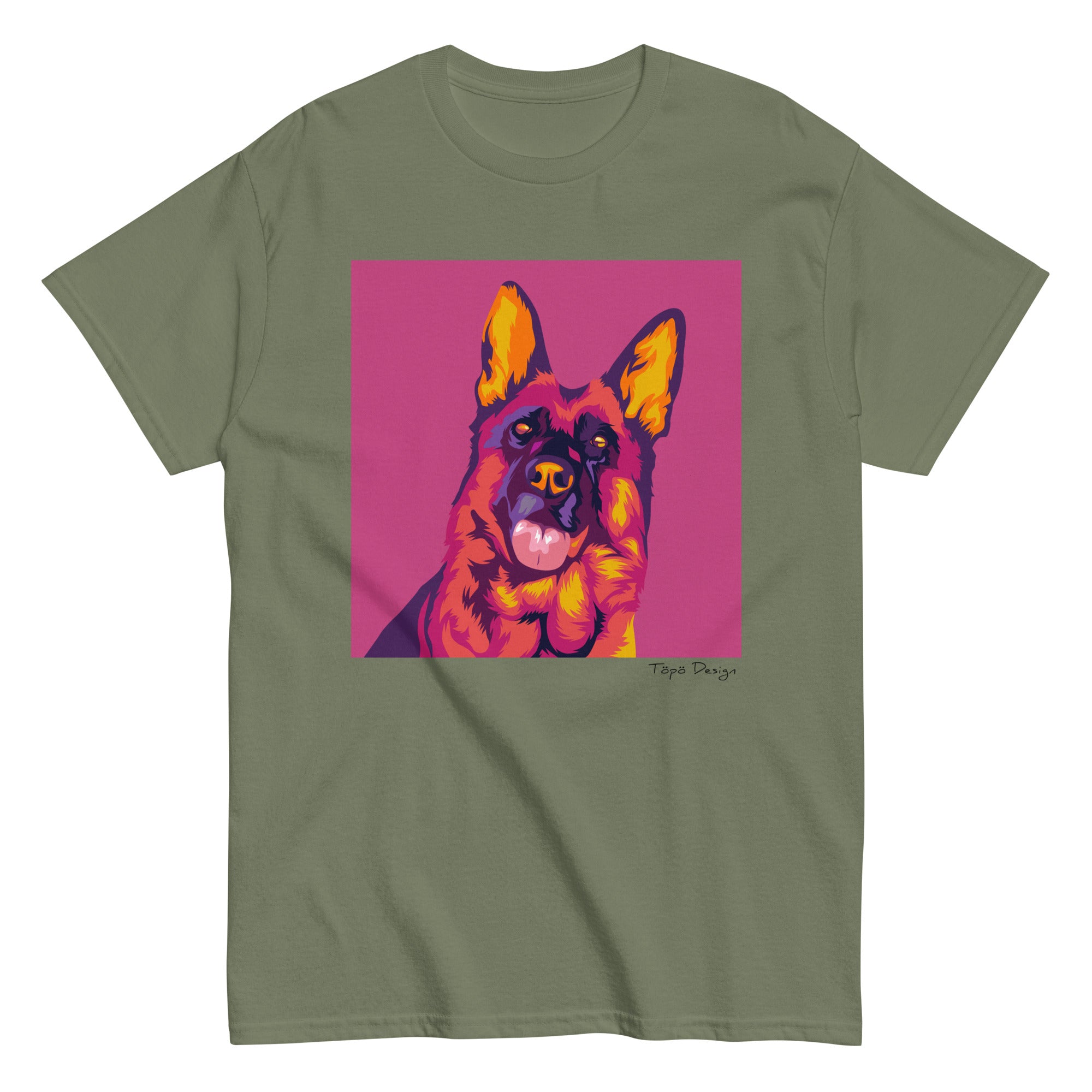 Saksanpaimenkoira T-paita, Pop Art