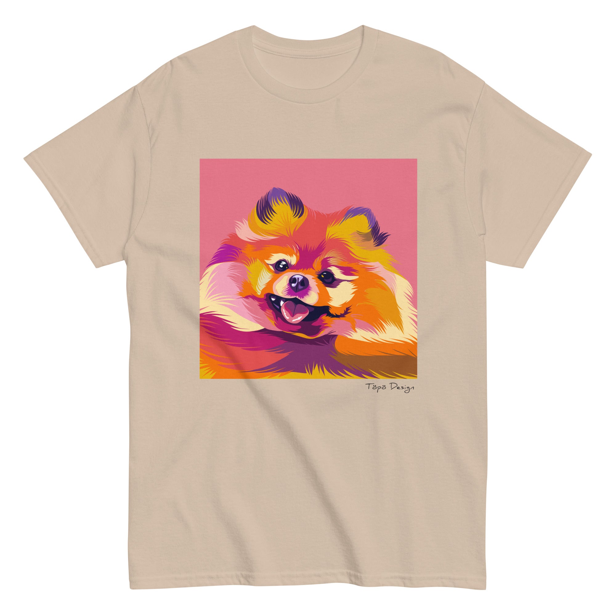 Pomeranian T-paita, Pop Art