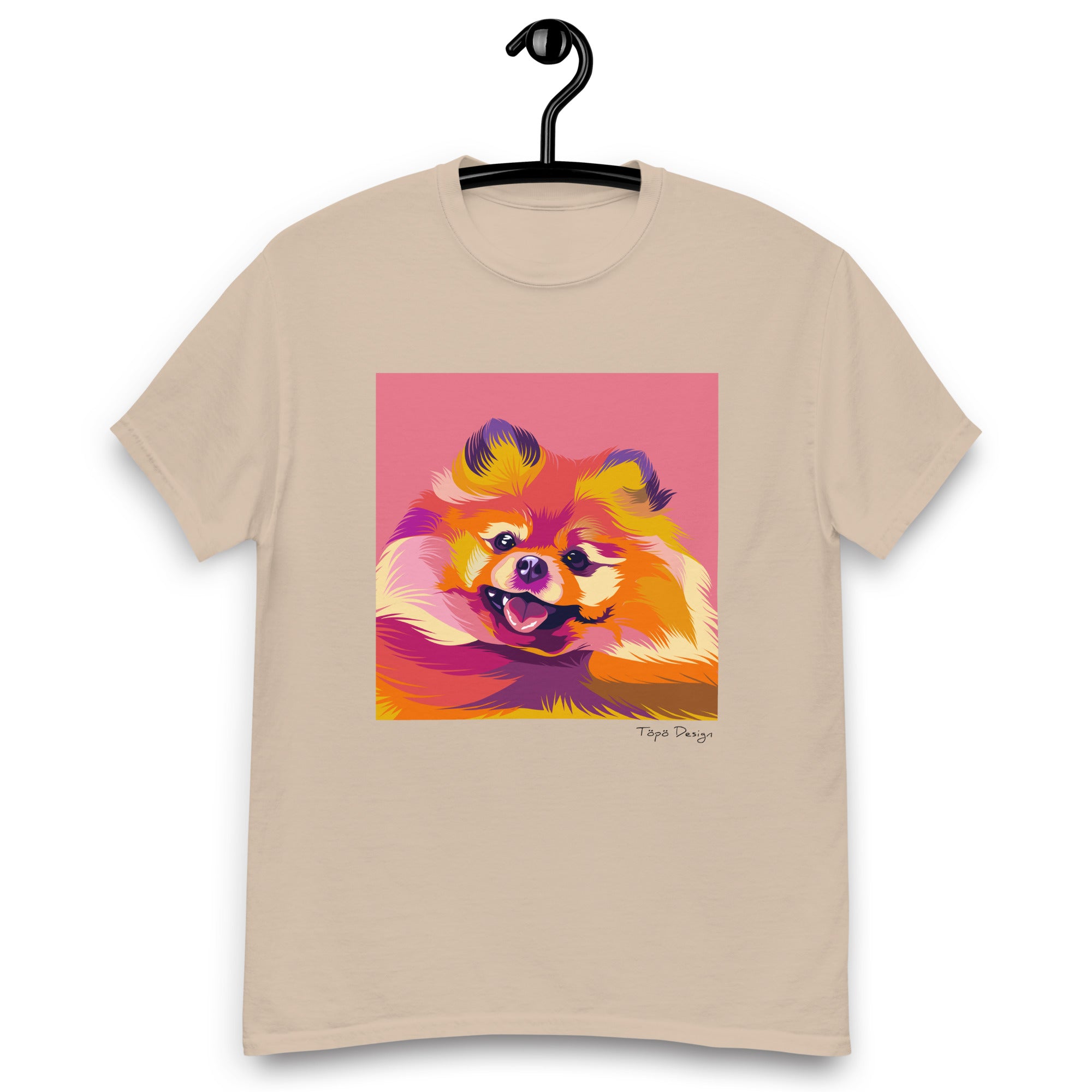 Pomeranian T-paita, Pop Art