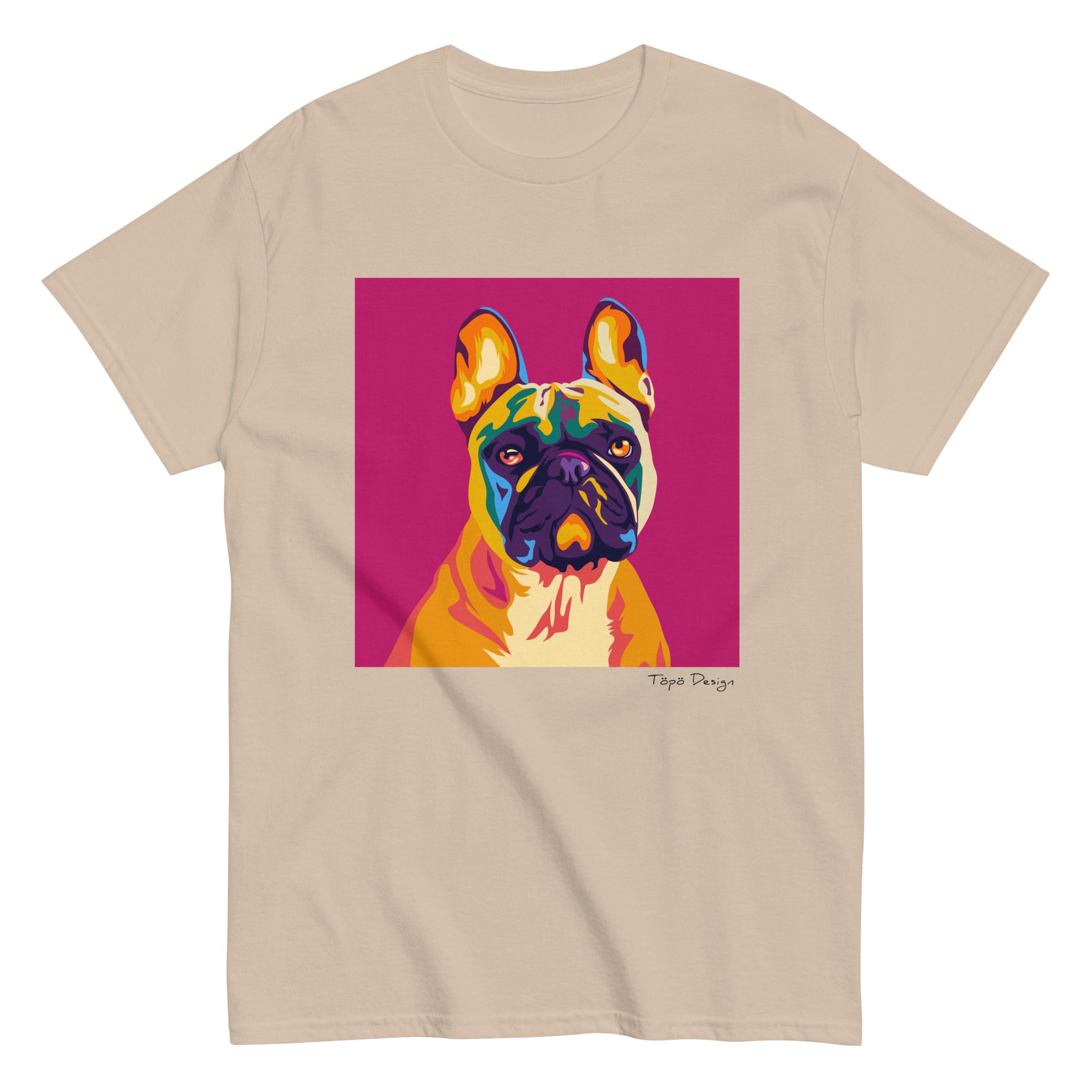 Ranskanbulldoggi T-paita, Pop Art