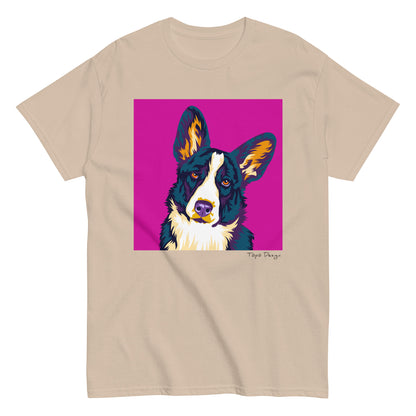 Welsh corgi cardigan T-paita, Pop Art