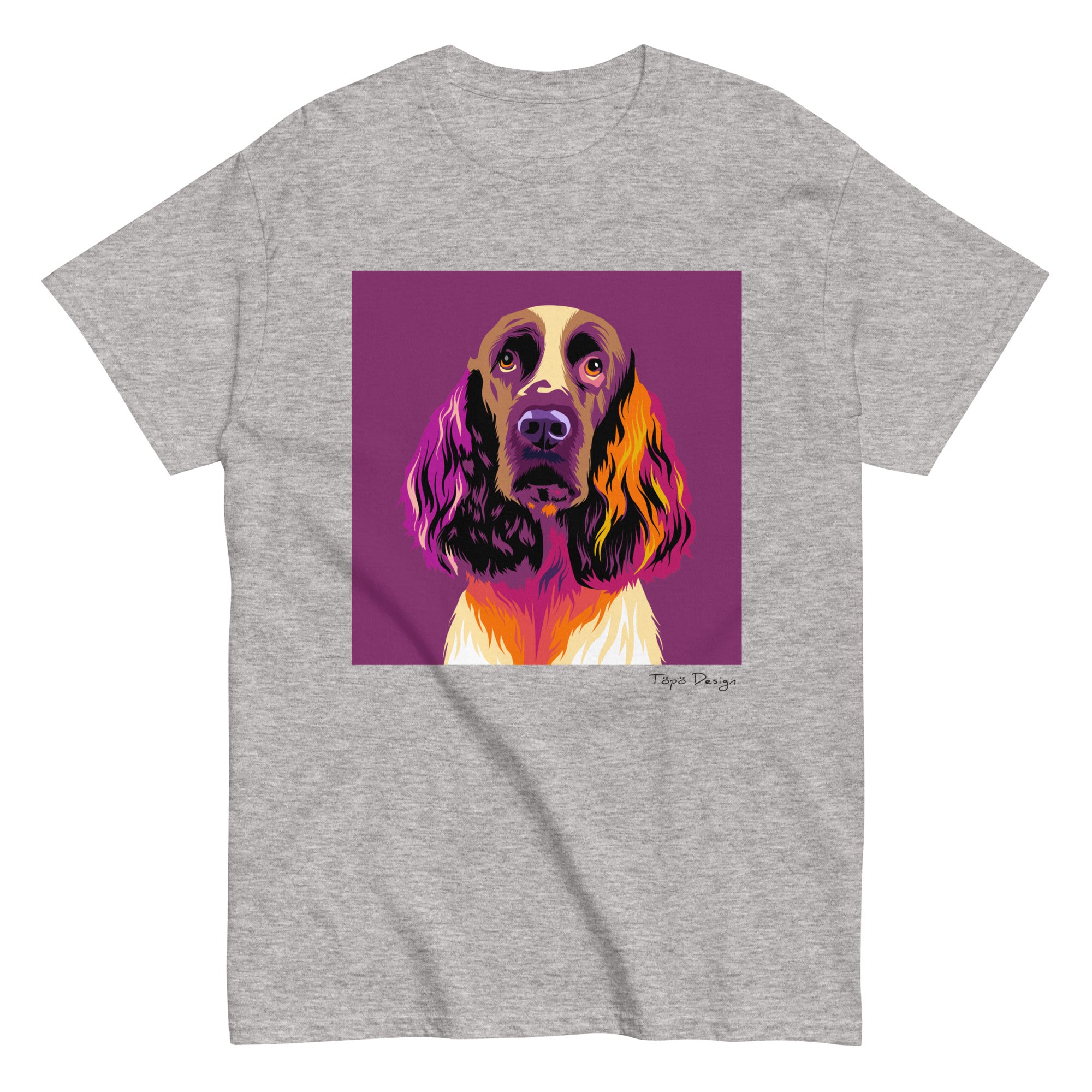 Englanninspringerspanieli T-paita, Pop Art