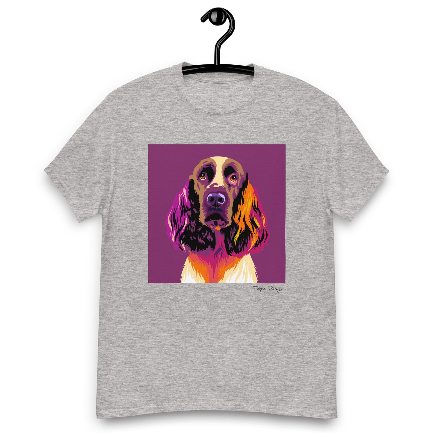 Englanninspringerspanieli T-paita, Pop Art
