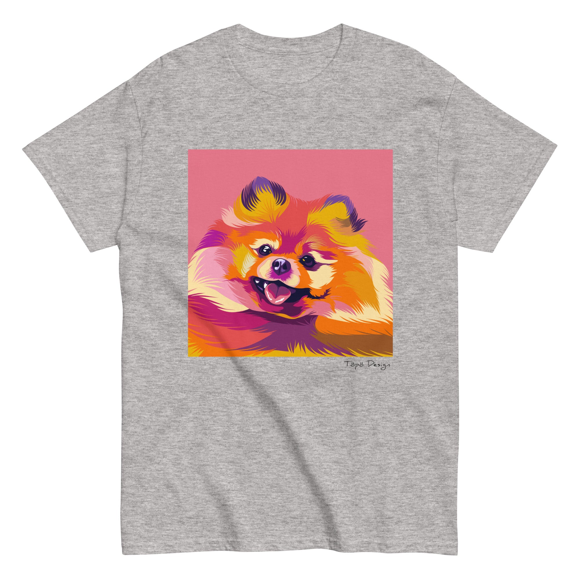 Pomeranian T-paita, Pop Art