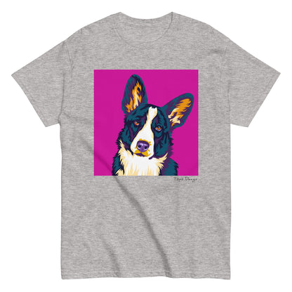 Welsh corgi cardigan T-paita, Pop Art