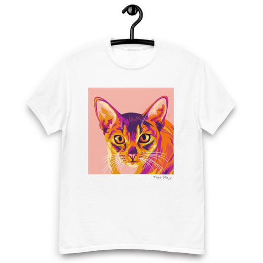 Abessinialainen kissa T-paita, Pop Art