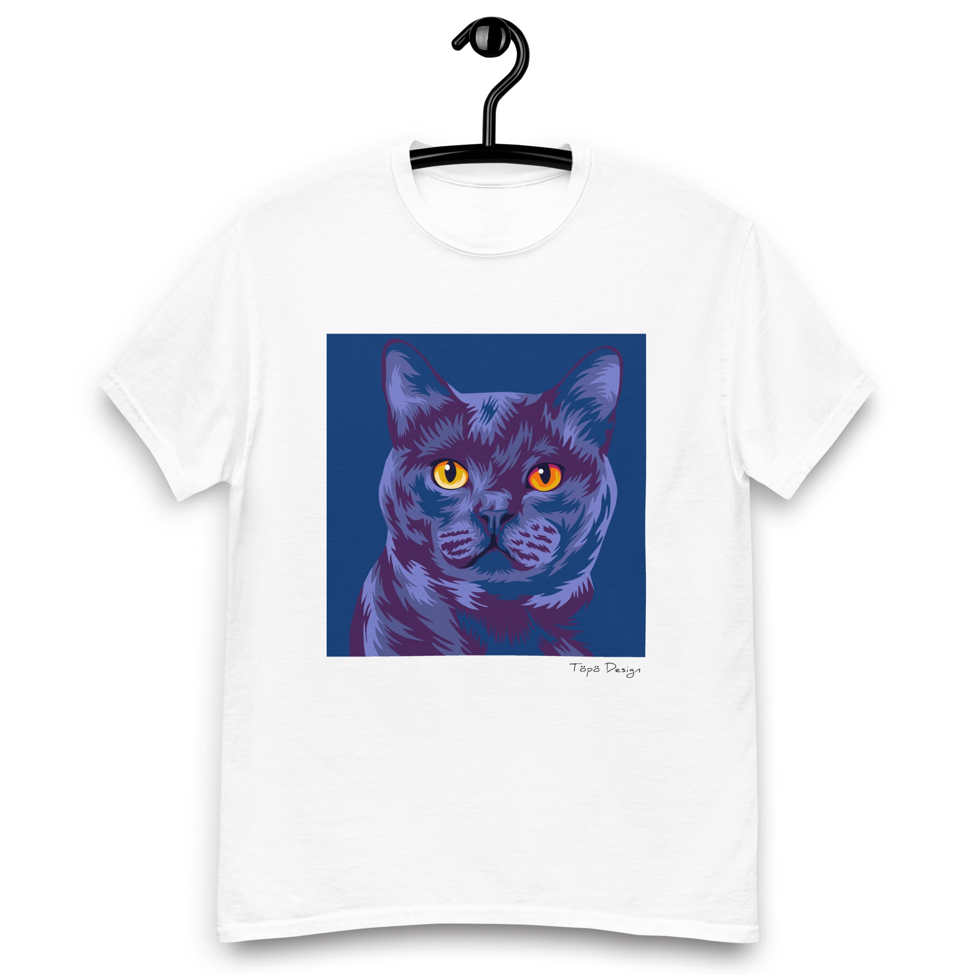 Kartusiaani-kissa, Chartreux T-paita, Pop Art