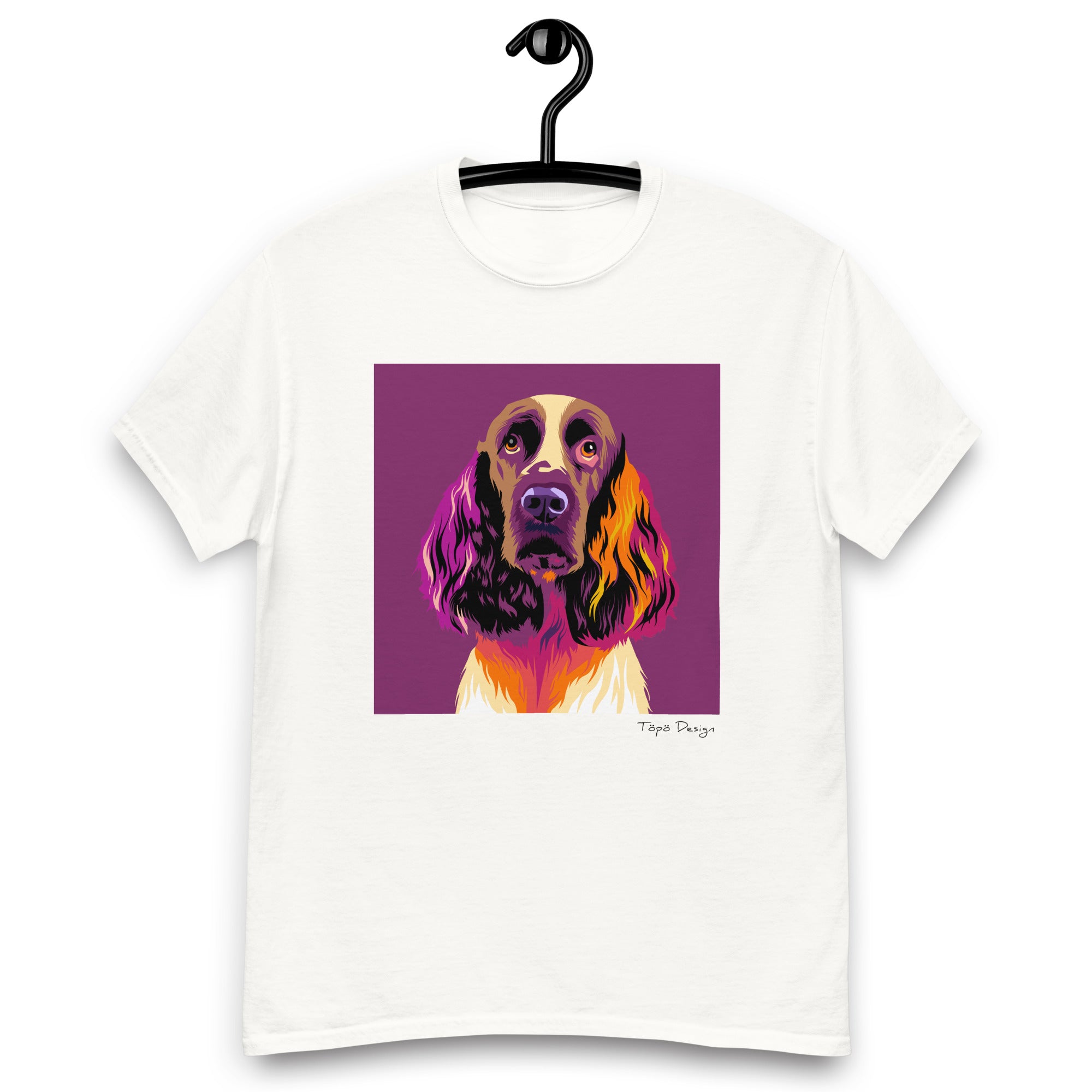 Englanninspringerspanieli T-paita, Pop Art