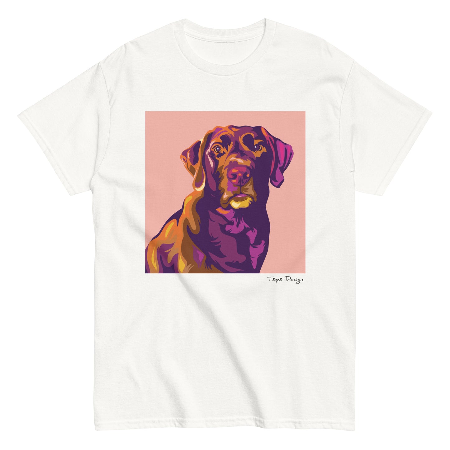 Labradorinnoutaja T-paita, Pop Art