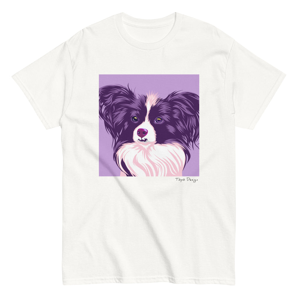 Papillon, Perhoskoira T-paita, Pop Art