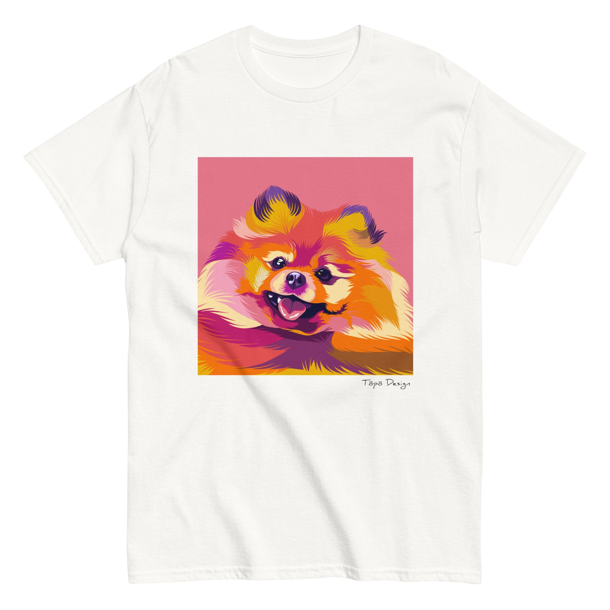 Pomeranian T-paita, Pop Art