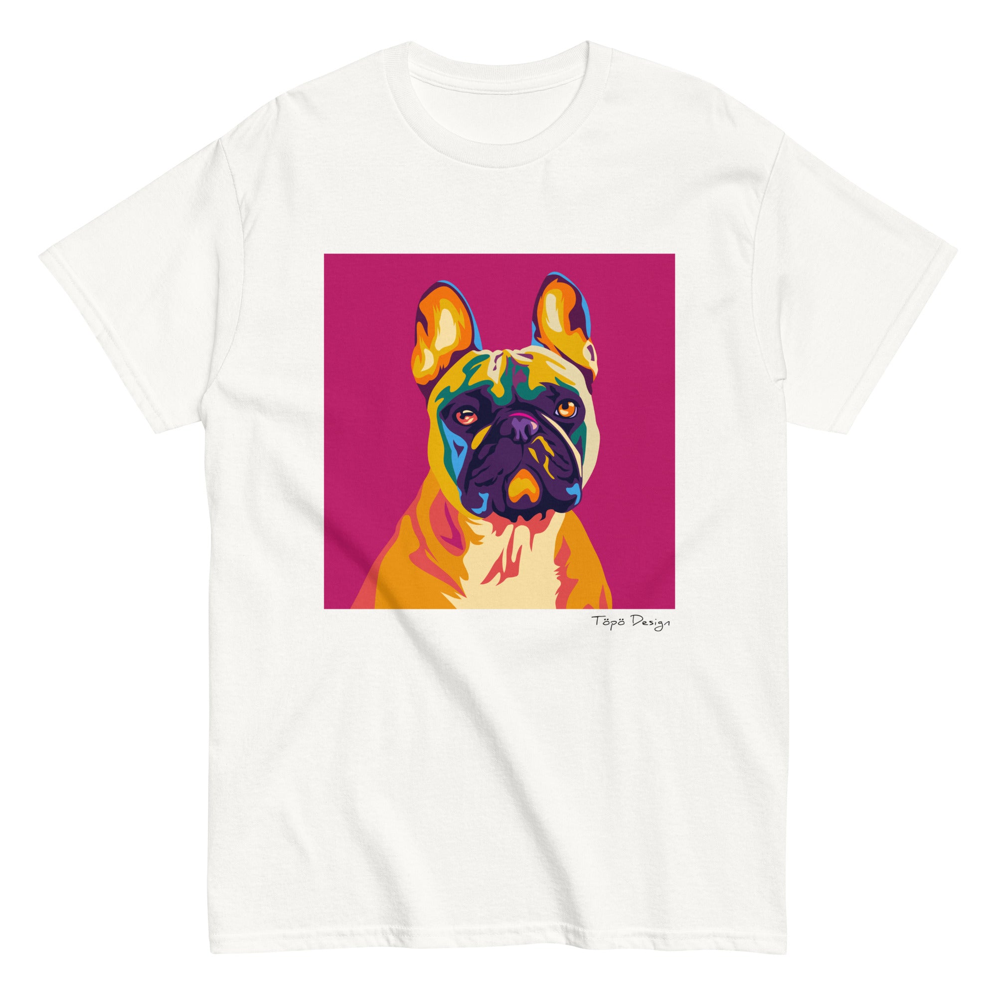 Ranskanbulldoggi T-paita, Pop Art