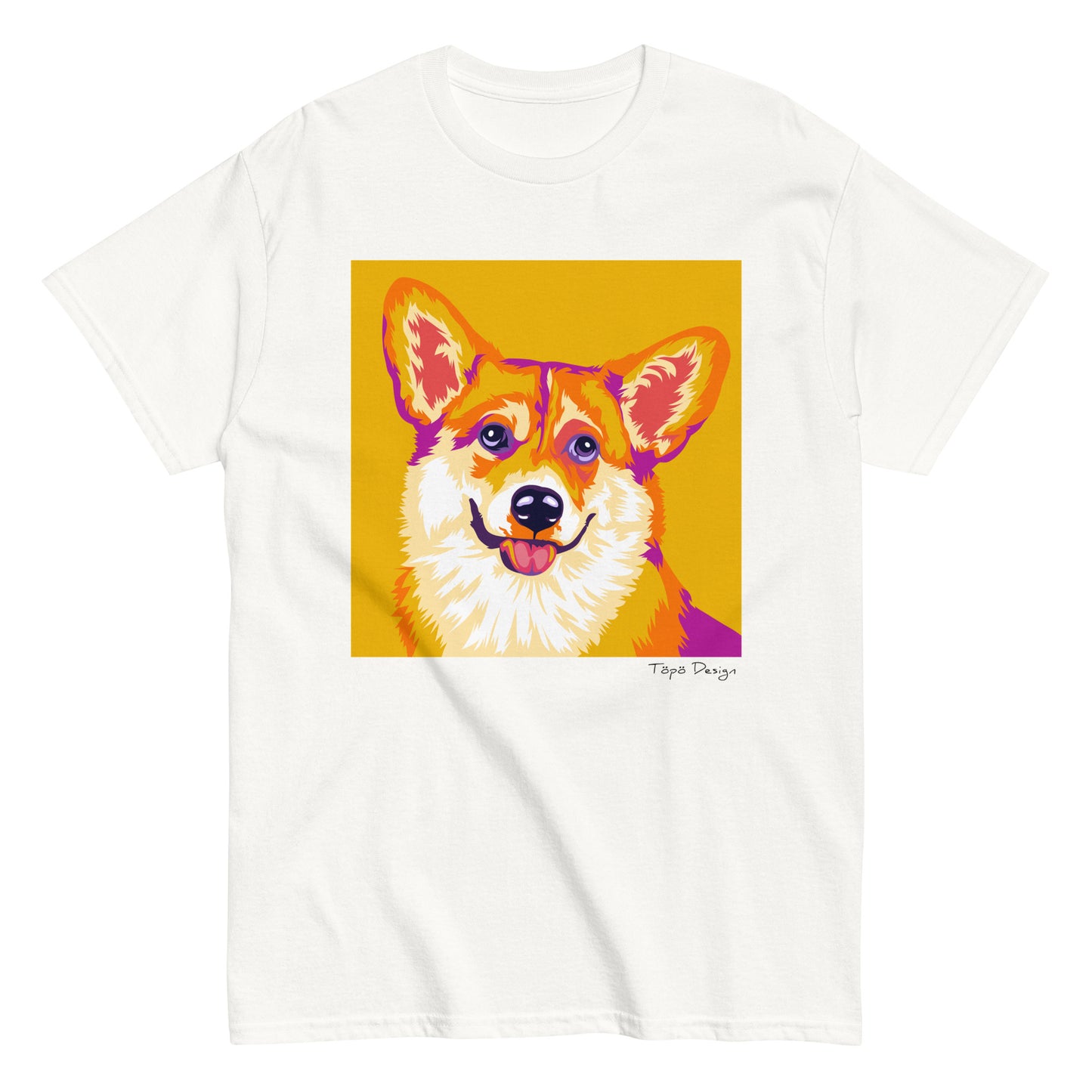 Welsh corgi pembroke T-paita, Pop Art