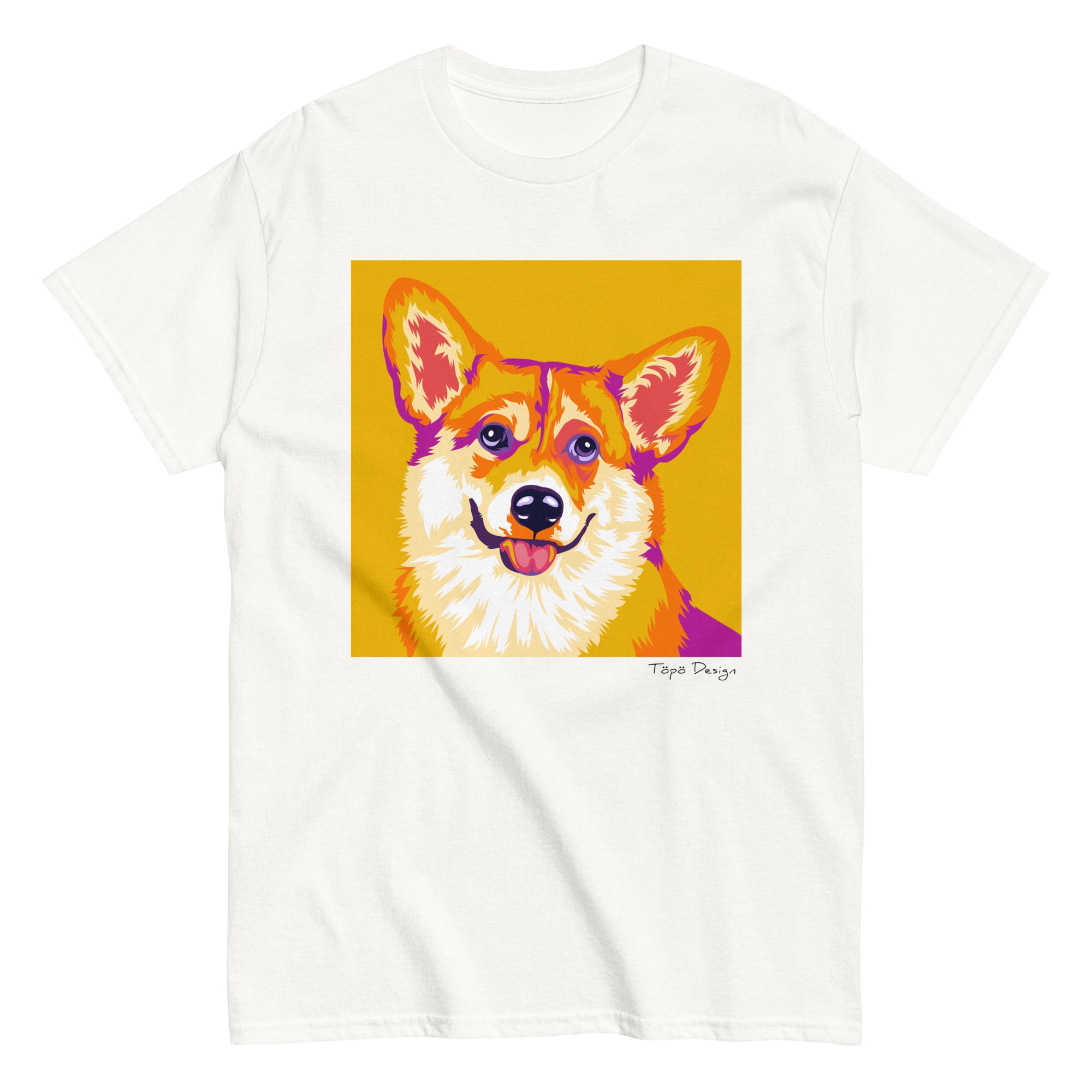 Welsh corgi pembroke T-paita, Pop Art