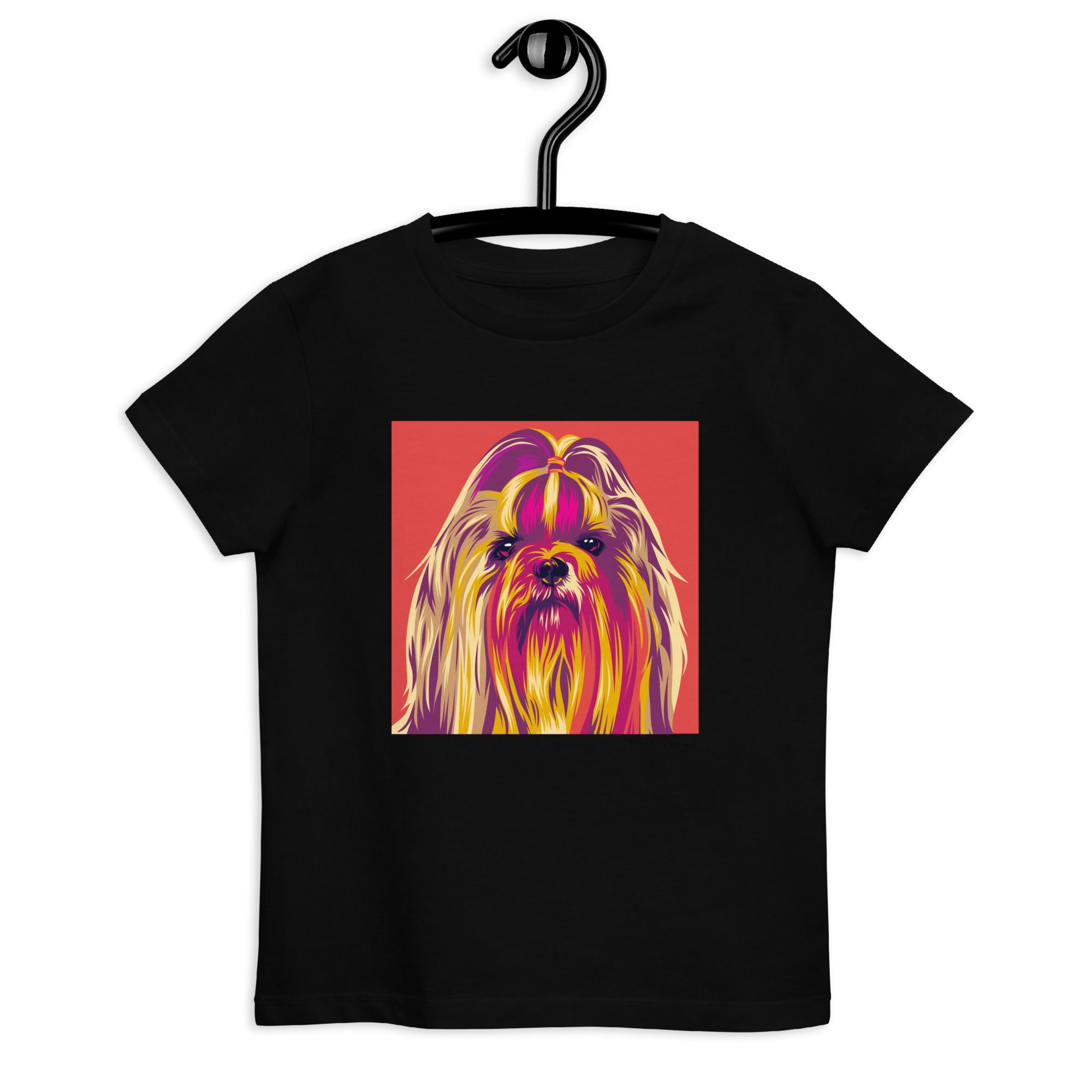 Shih tzu lasten T-paita, Pop Art