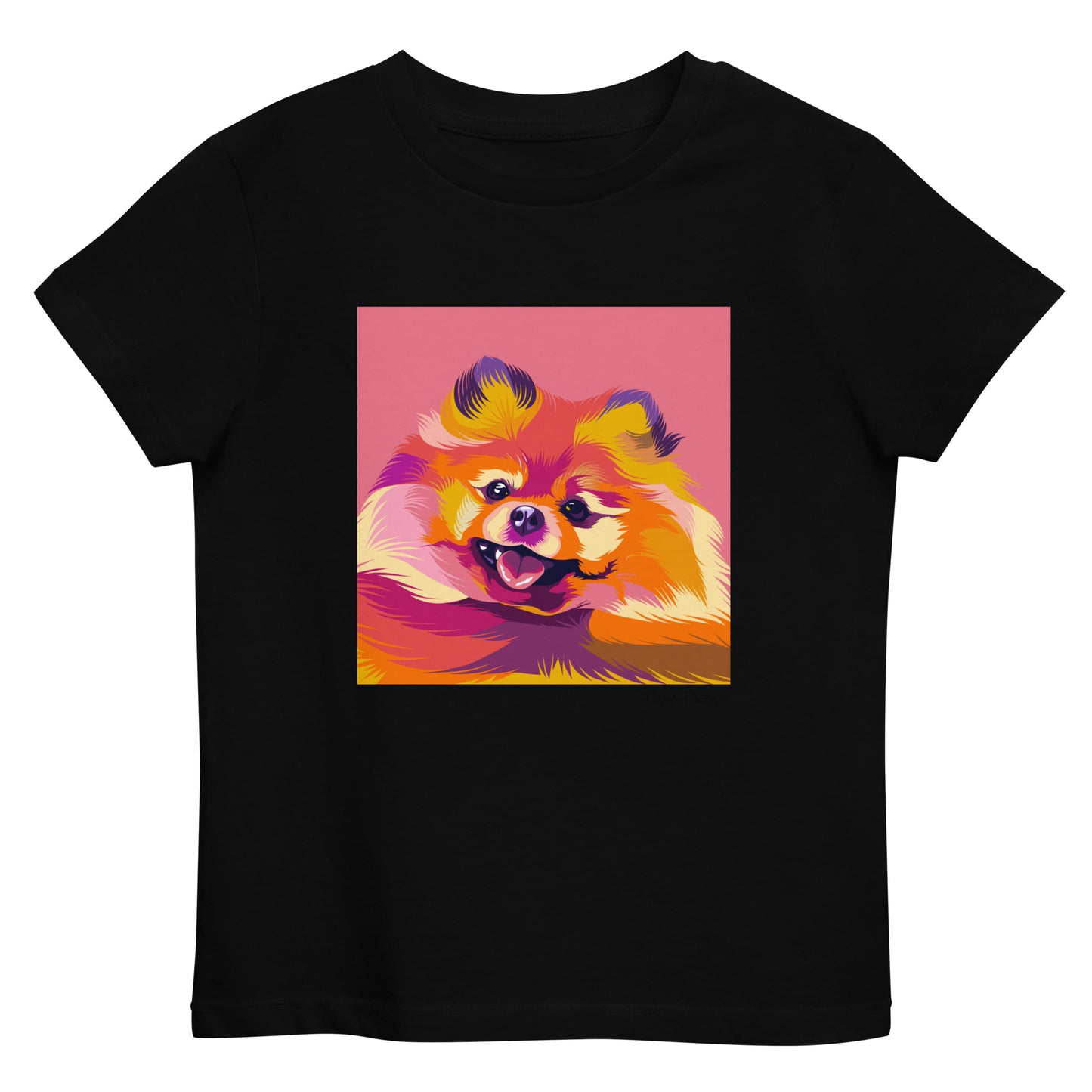 Pomeranian lasten T-paita, Pop Art