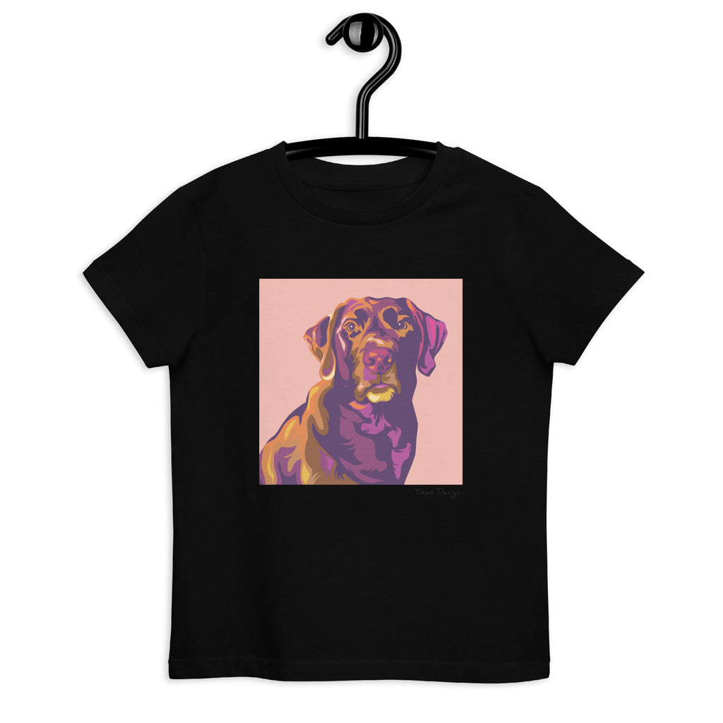 Labradorinnoutaja lasten T-paita, Pop Art