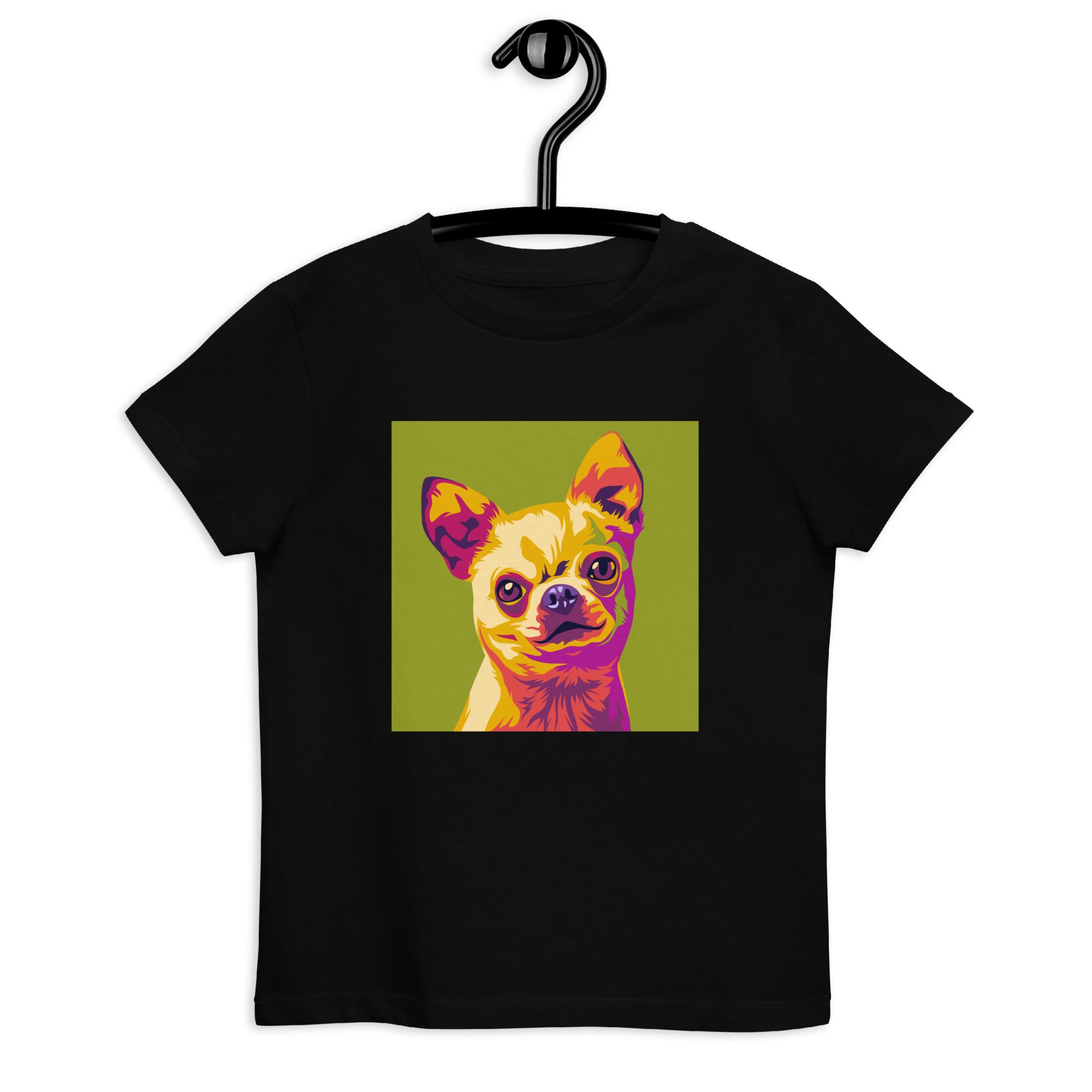 Chihuahua lasten T-paita, Pop Art