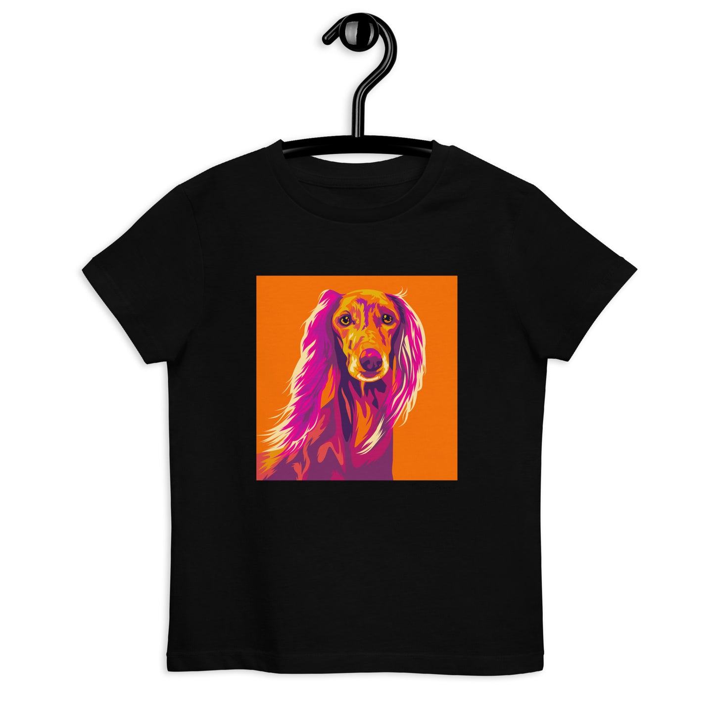 Saluki lasten T-paita, Pop Art