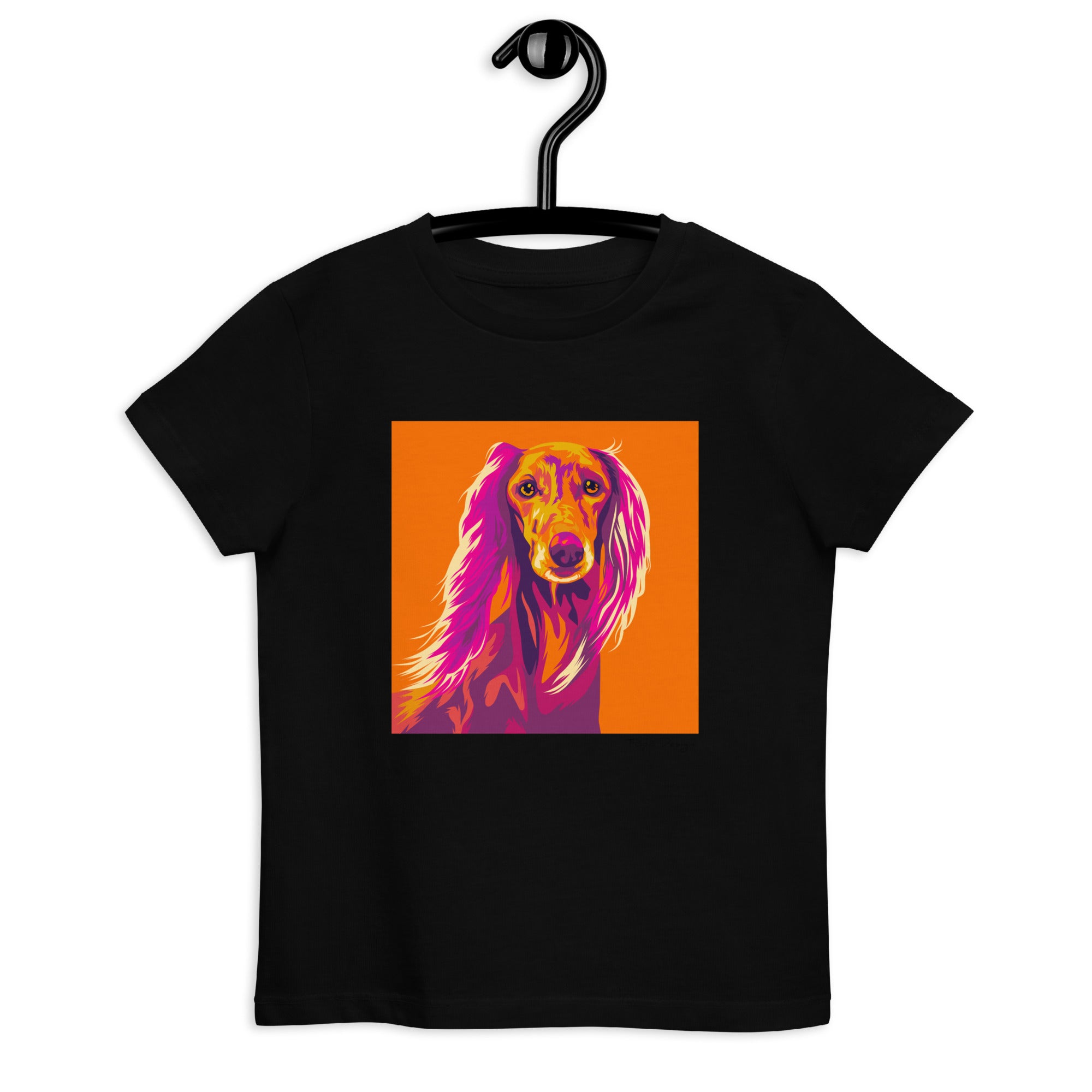 Saluki lasten T-paita, Pop Art