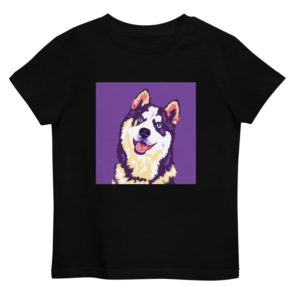 Husky lasten T-paita, Pop Art